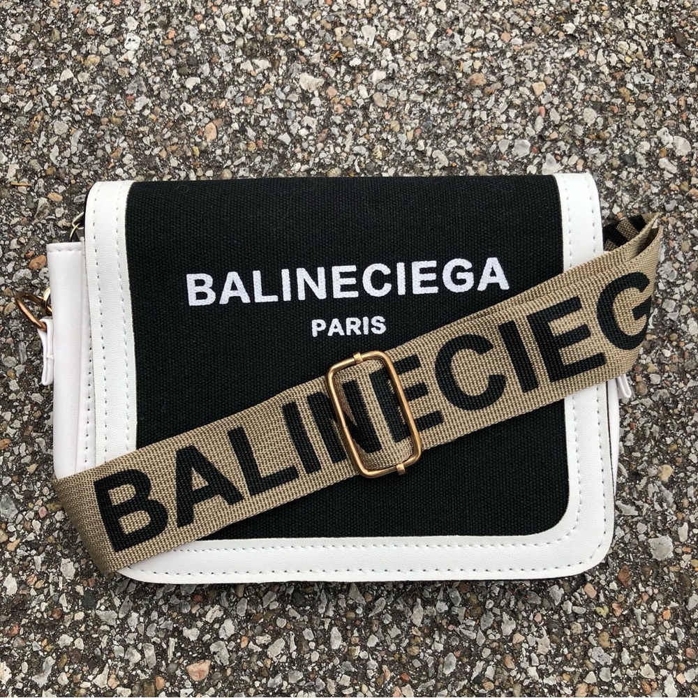 Black and White Designer Look a Like Bag.